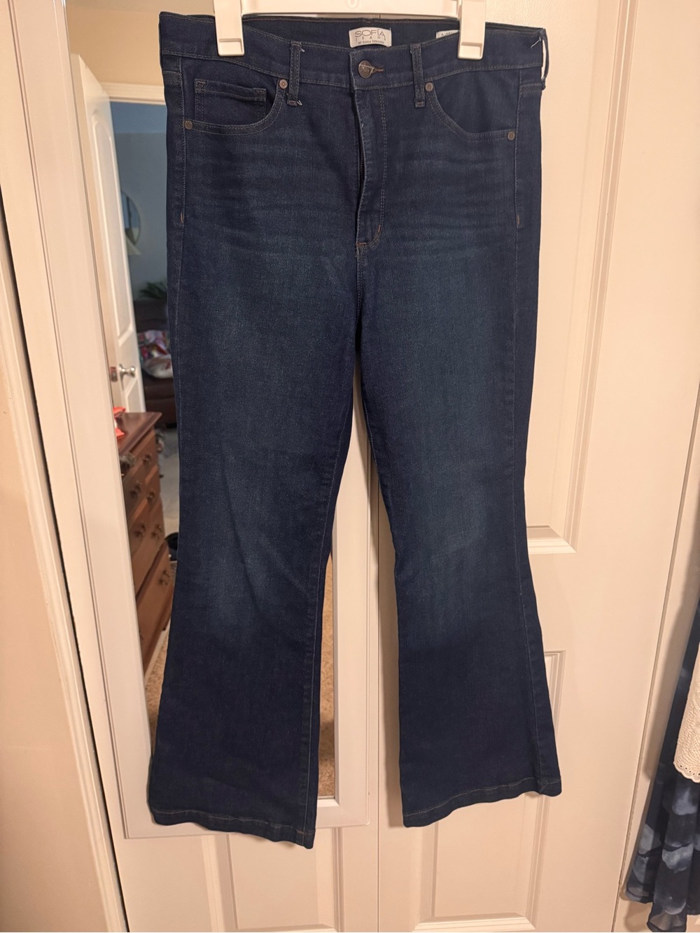 Dark Blue Women's Flare Jeans